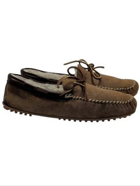 Allen Edmonds Brown Men's Slippers with Shearling Lining Size 11.5